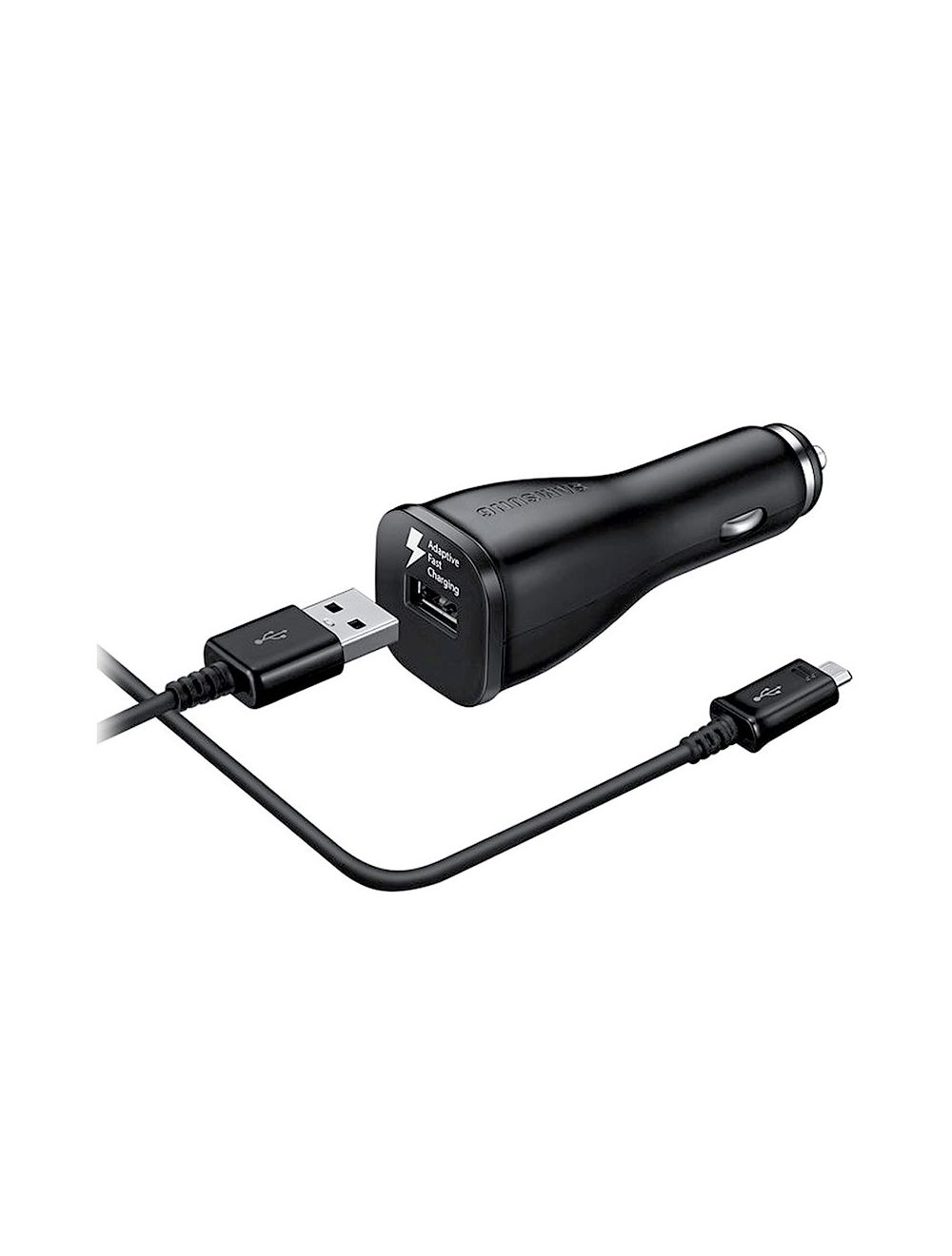 Karikues Samsung Fast Charge 15W për veturë + microUSB, i zi