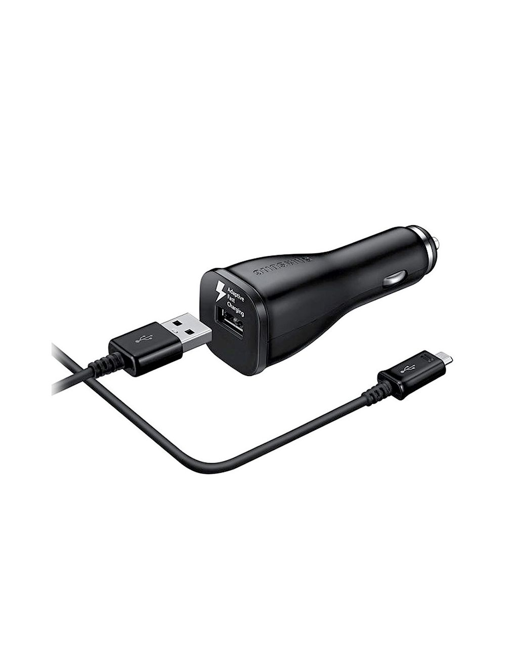 Karikues Samsung Fast Charge 15W për veturë + microUSB, i zi