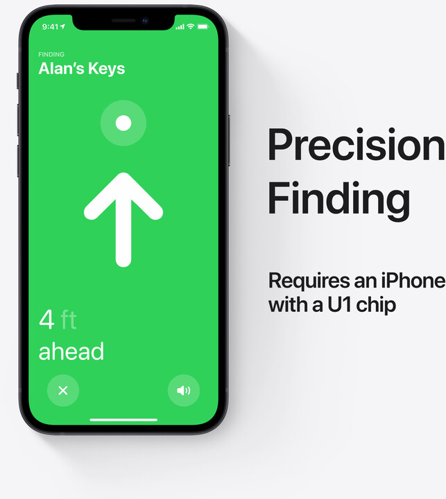 Lokalizues Apple AirTag, i bardhë