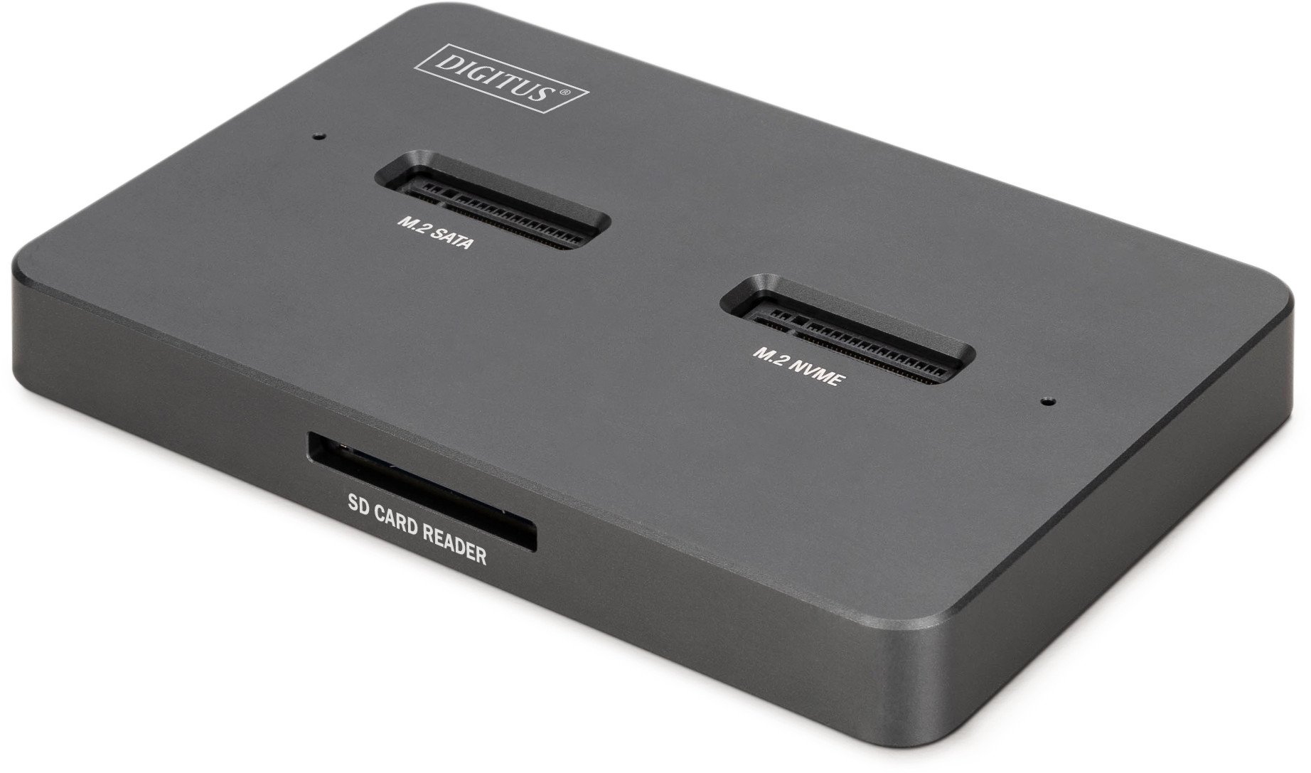 Doking станица Digitus DA-71142, M.2 NVMe и M.2 SATA, USB C, сива