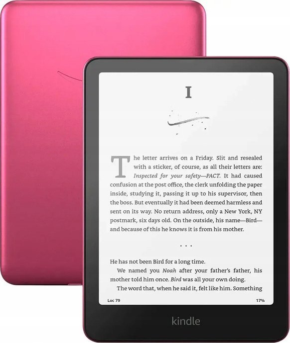 Електронски читач Amazon Kindle Paperwhite Signature Edition 2024, 7\", USB C, Металик малина
