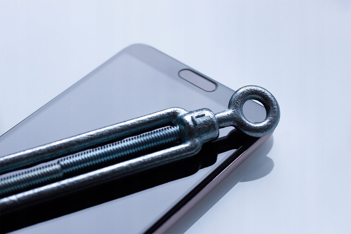 Mbrojtës ekrani 3MK FlexibleGlass Max për Samsung M34 M346 5G, xham hibrid, kornizë e zezë