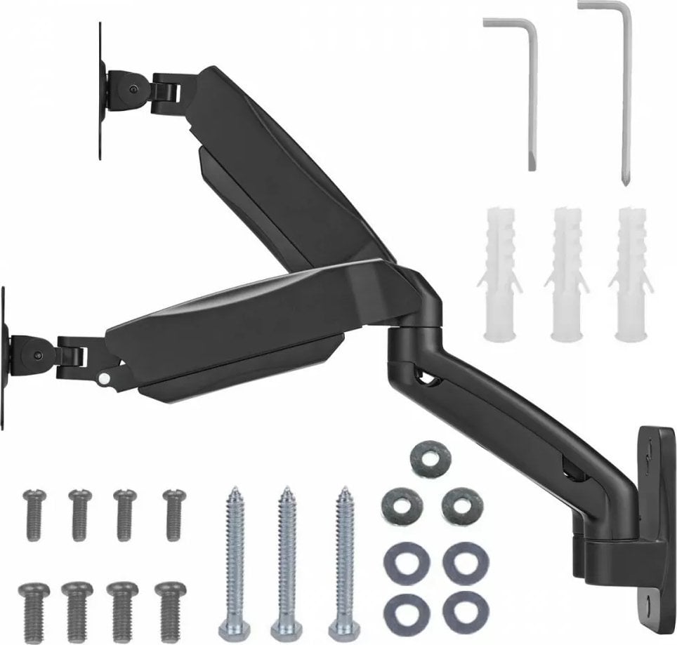 Mbajtëse murale për monitorë Maclean MC-988, 17-32", 9kg, me sustë, e zezë