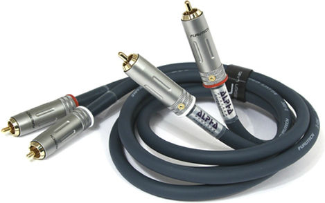 Kabllo audio Furutech ADL RCA x2 - RCA x2, 1m, e zezë 
