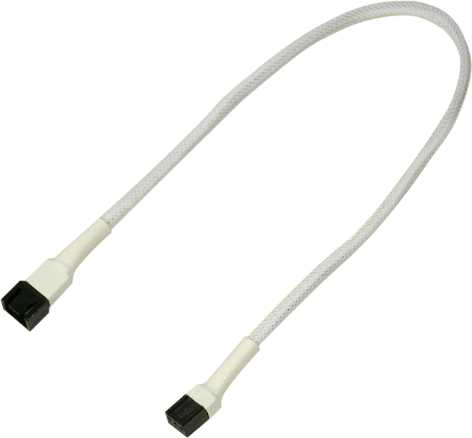Kabllo Nanoxia 3-pin - 3-pin, 0.3m, e bardhë