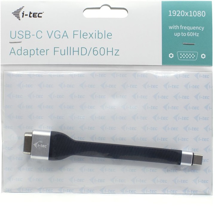 Konvertues i-tec, USB-C - VGA, 1920 x 1080p/60 Hz