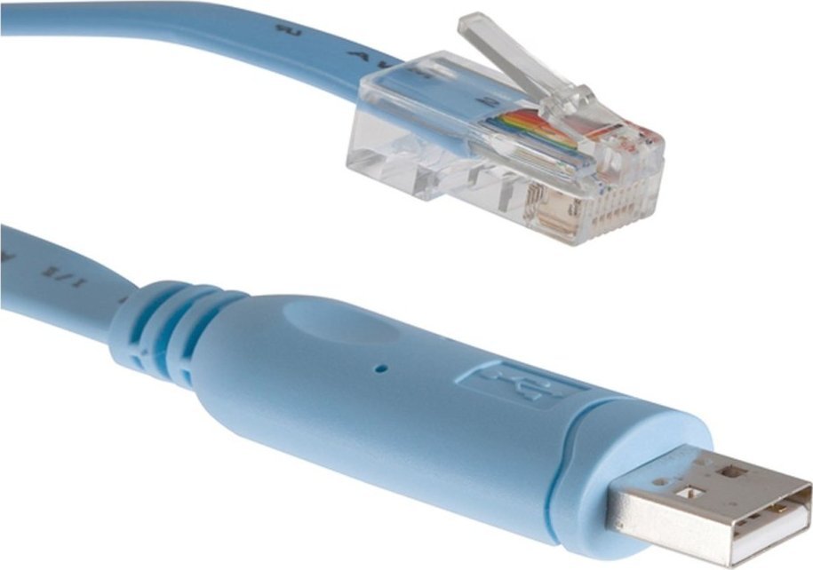 Adapter konzole Cisco CAB CON USBRJ45, Micro USB në RJ 45, për Cisco 1101 1109, i zi