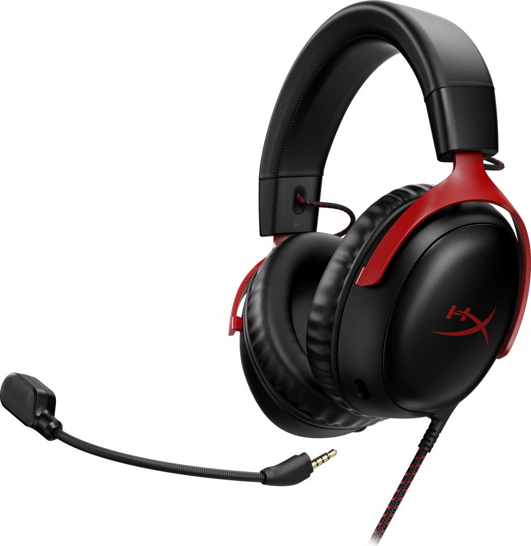 [OUTLET] Kufje HyperX Cloud III (727A9AA), të zeza/ kuqe
