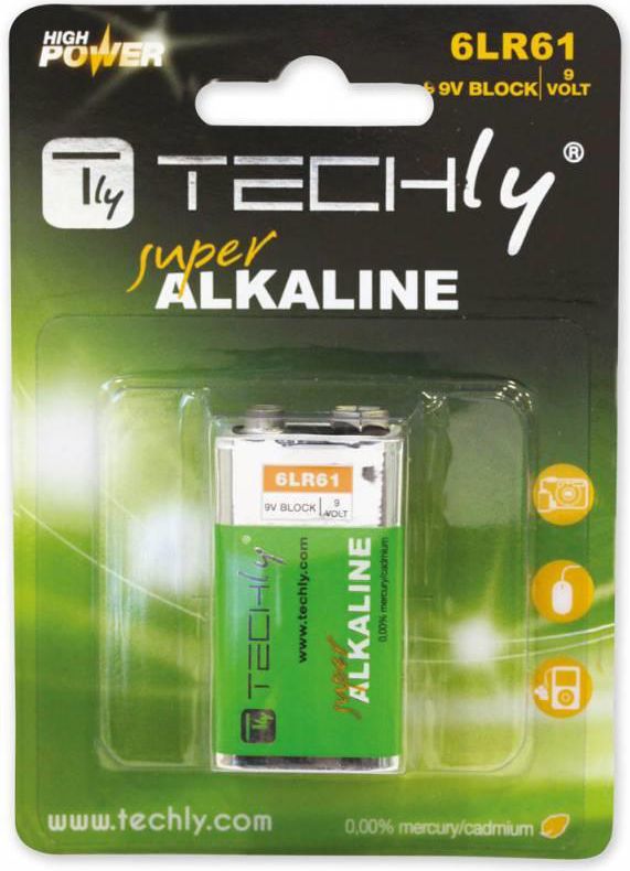 Bateri Techly 6LR61, 9V