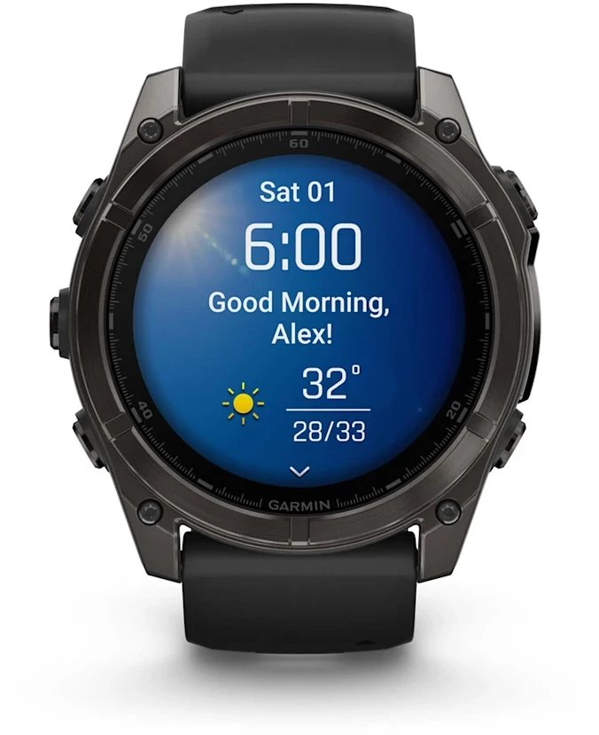 Ora inteligjente Garmin Fenix 8 AMOLED Sapphire Edition, 51mm, GPS, gri