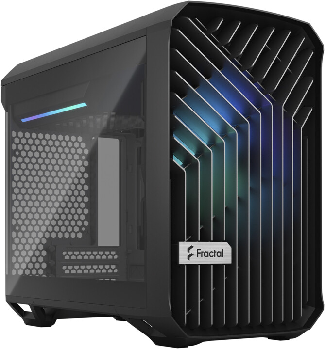 Kasë kompjuteri Fractal Design Torrent Nano ARGB Black TG Light Tin