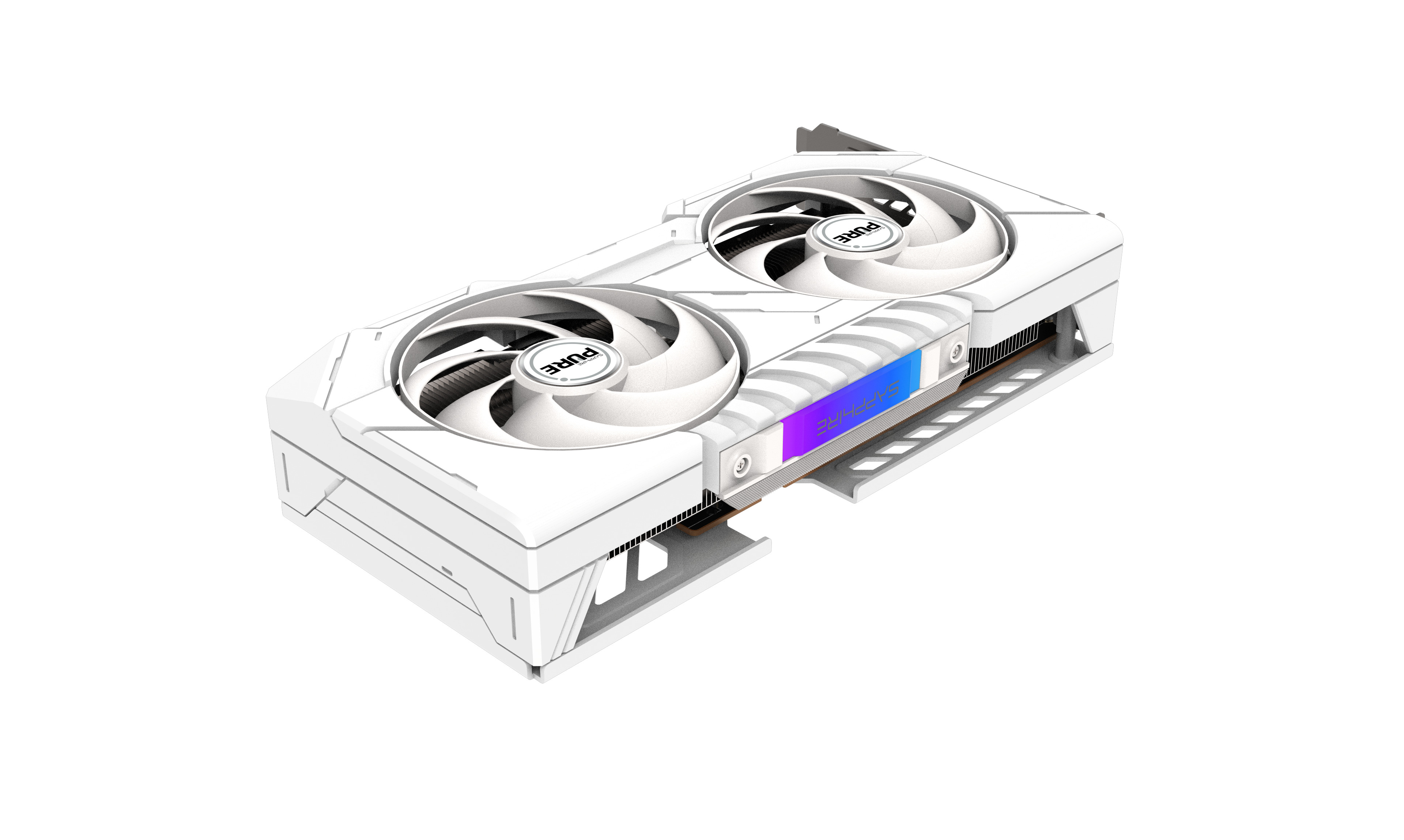 Kartë grafike Sapphire AMD Radeon RX 9060 XT PURE, 16GB GDDR6, ARGB, e bardhë