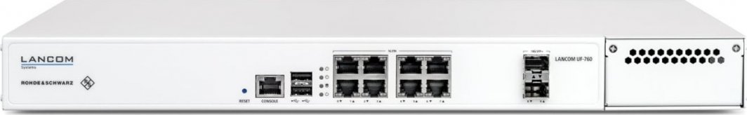 Firewall rrjeti LANCOM Systems R&amp;S Unified Firewall UF-760, 1U rack, mbështetje VPN IPSec, i bardhë