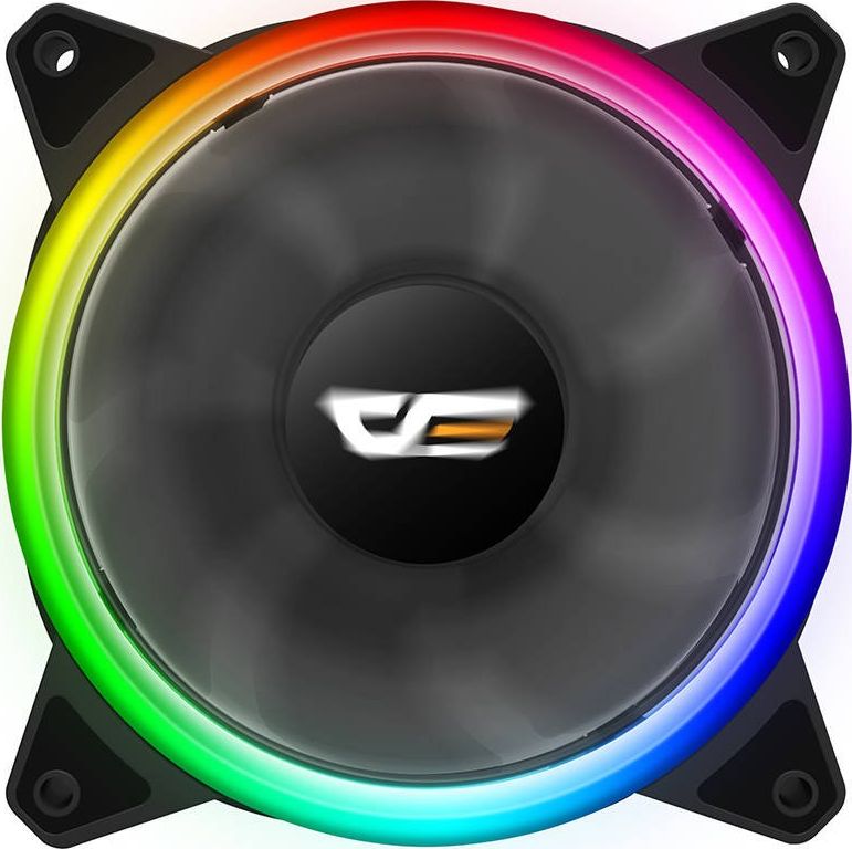 Set ventilatorësh Darkflash DR12 Pro, 5x120mm, RGB me hub dhe telekomandë, të zinj