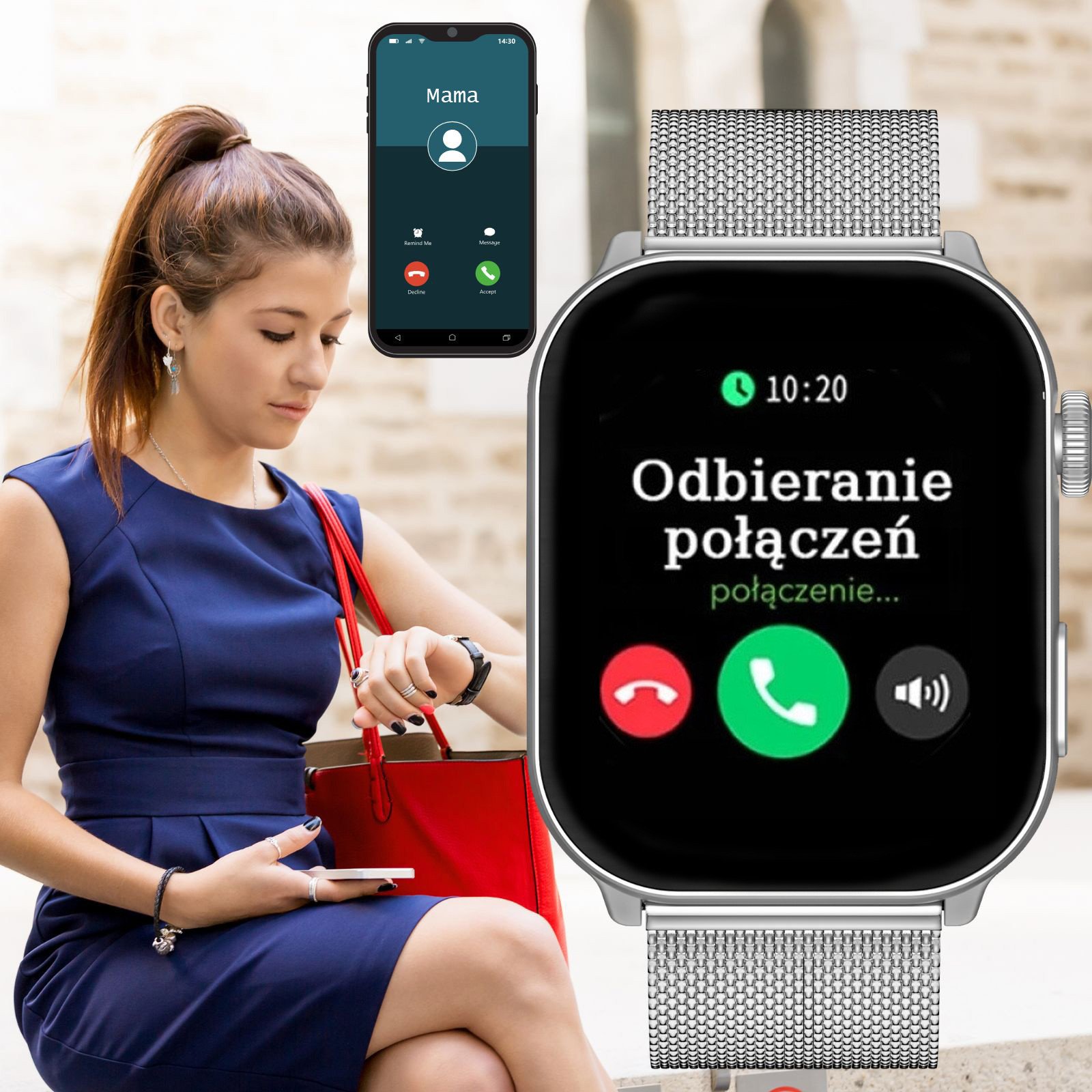 Orë inteligjente Gravity Elissa, AMOLED AlwaysON, thirrje dhe njoftime, për femra