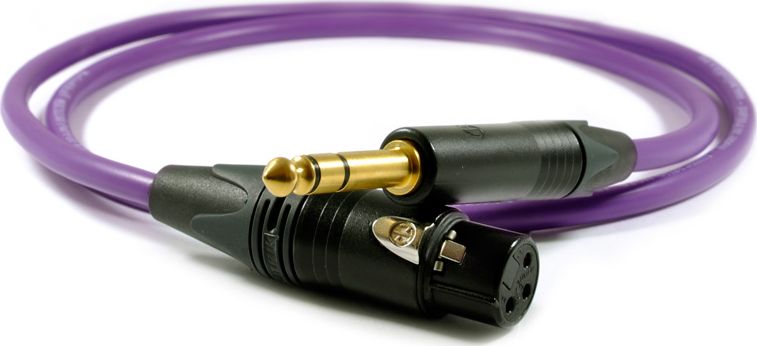 Kabllo Melodika Jack 6.3mm - XLR, 17m, vjollcë