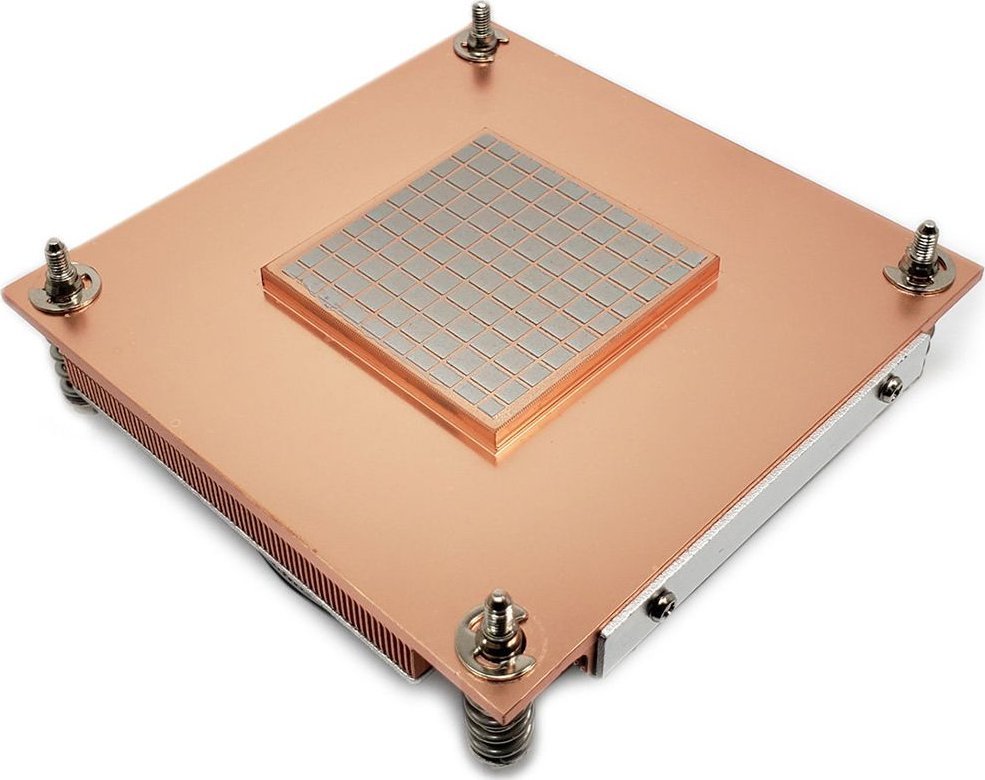 Ftohës CPU Dynatron Q3, 1U, me ventilator 80mm, i zi dhe argjendtë