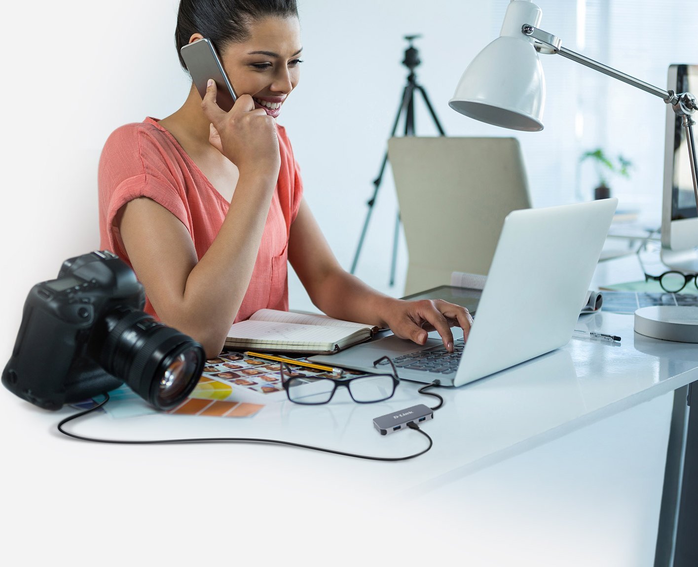 HUB USB C D Link DUB 2335, 6 në 1, HDMI 4K, gri