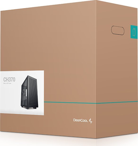 Куќиште за компјутер Deepcool CH370, Црна, Midi Tower