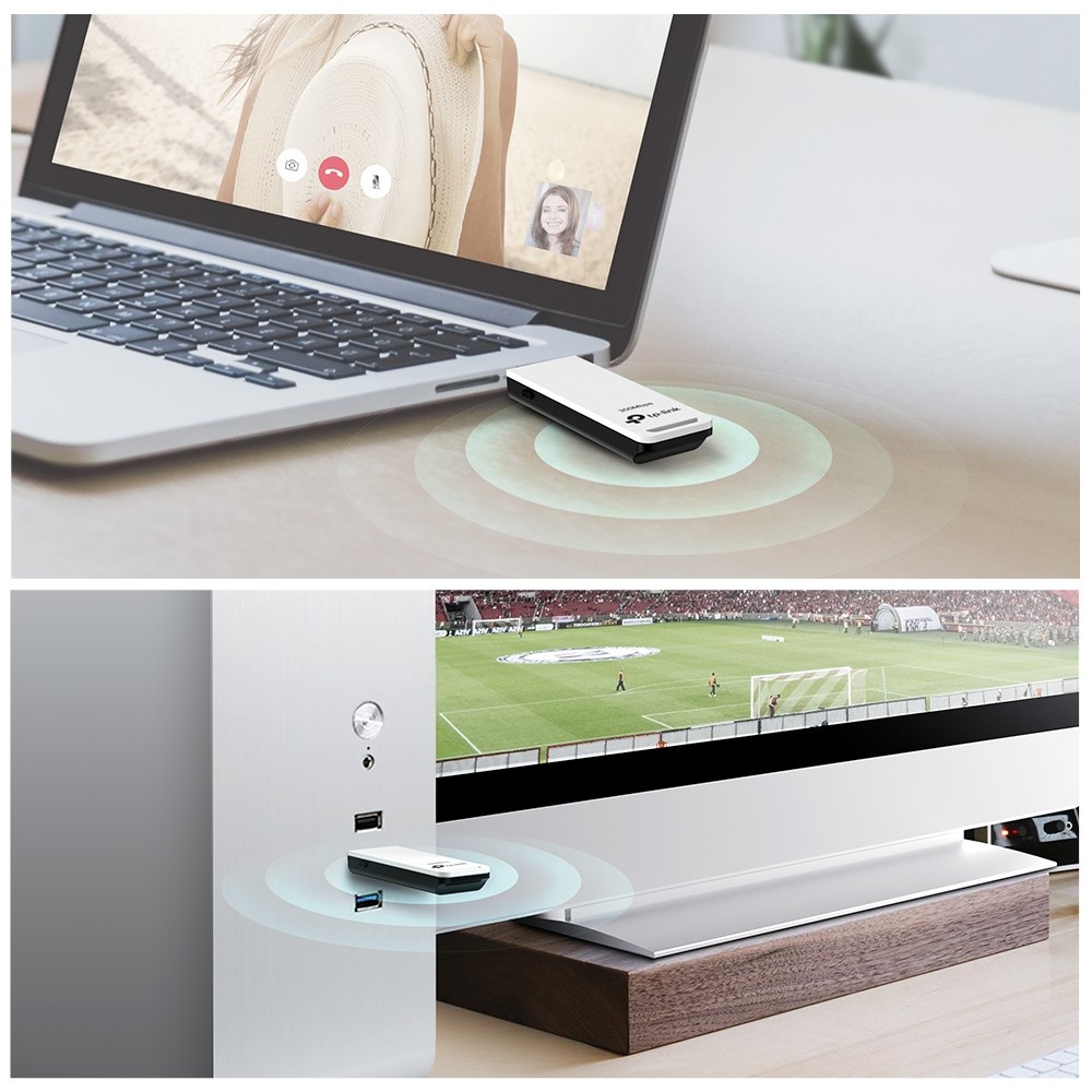 Përshtatës Wi-Fi TP-Link TL-WN821N, N300, 2.4GHz, USB, i bardhë