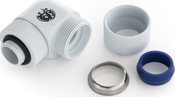 Адаптер за вода Bitspower Advanced Multi-Link, 90°, G1/4, 14mm, црн