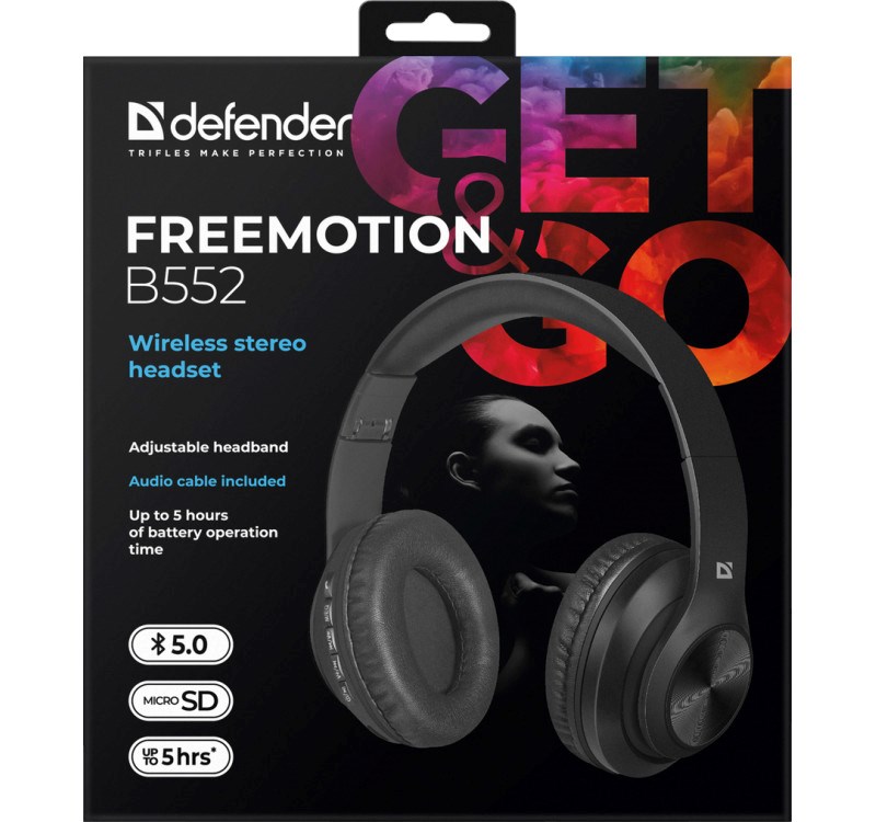 Kufje Defender Freemotion B552, të zeza