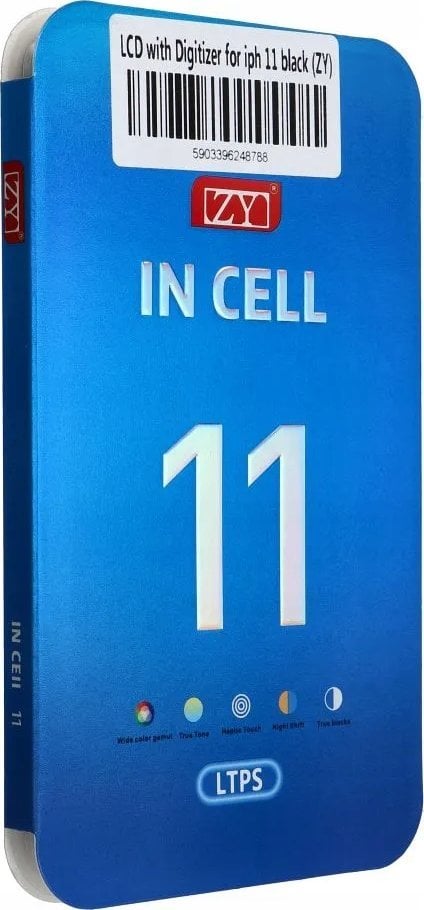 Ekran LCD Partner Telecom për iPhone 11, OEM ZY-LTPS, me digitizer, i zi