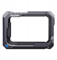 Strehë metalike Telesin për GoPro HERO 9 13, karikim magnetik USB C, aliazh alumini, e zezë