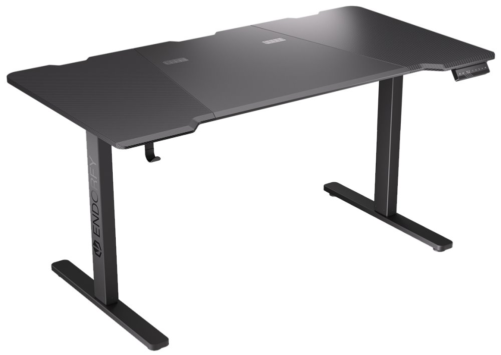 Tavolinë Endorfy Atlas L Electric, 1500x780mm, e zezë