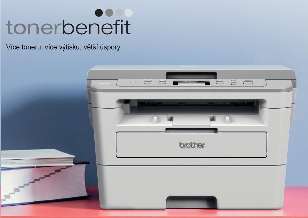 Printer multifunksional lazer Brother DCP-B7500D, A4, 34ppm, USB, gri
