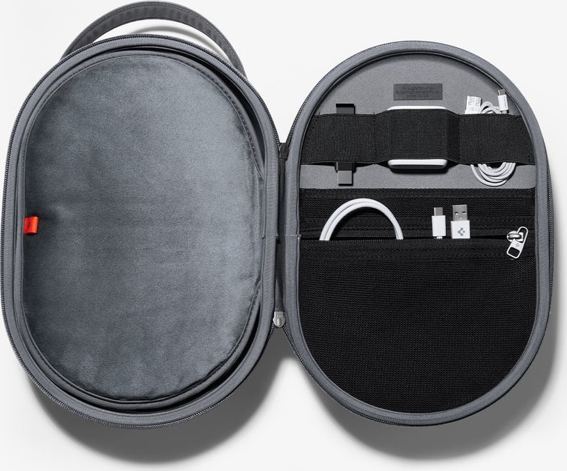 Çantë mbrojtëse Spigen Klasden Pouch për Apple Vision Pro, charcoal gray