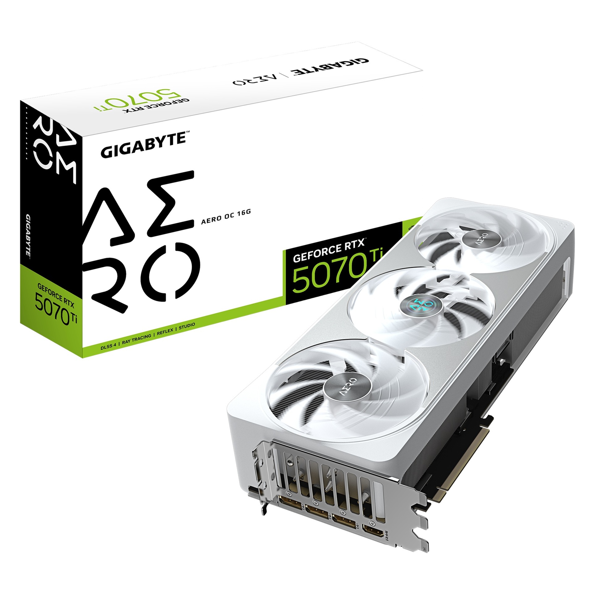 Kartelë grafike Gigabyte GeForce RTX 5070 Ti Aero OC, 16GB GDDR7