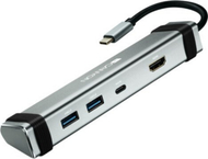 Stacion docking Canyon, USB-C, 2x USB-A, HDMI, PD, 60W, i hirtë