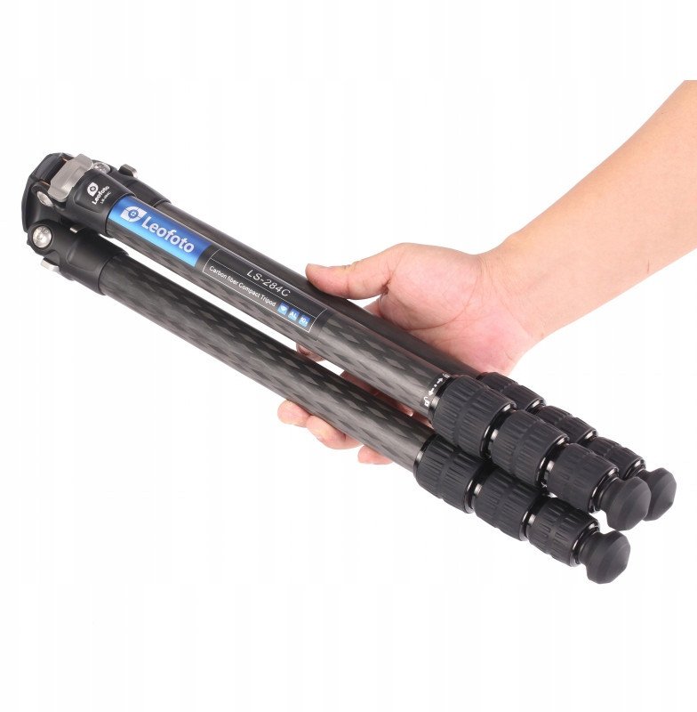 Tripod fotografik Leofoto Ranger LS-284C me kokë LH-30, fibër karboni, kapacitet 10 kg, i zi