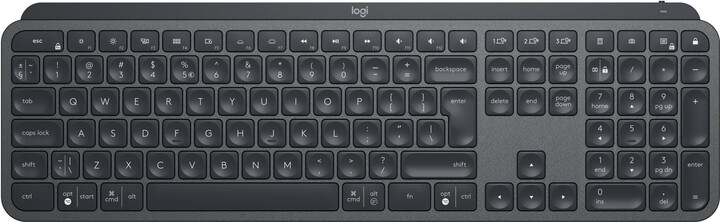 [OUTLET] Tastierë Logitech MX Keys, CZ/SK, e zezë/grafit