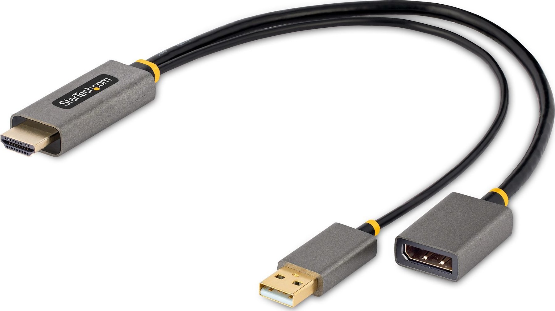 Adapator kabllo StarTech.com HDMI në DisplayPort, aktiv, 30cm, 4K 60Hz, i zi