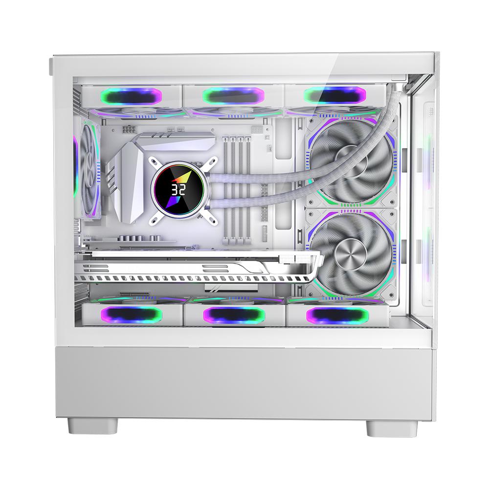 Kutia PC 1STPLAYER Gaming MI5, mid tower, ARGB, e bardhë