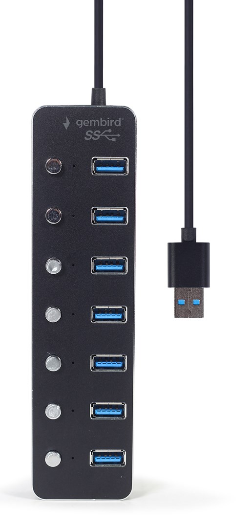 USB Hub Unitek UHB-U3P7P-01, 7 porta, USB 3.1 Gen 1, i zi