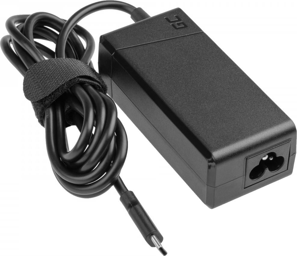 Karikues laptopi Green Cell Universal, USB C, 45W, i zi