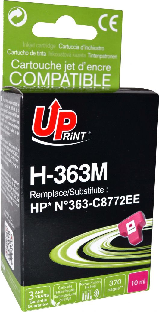 Kartushë boje magenta UPRINT HJ363MUP, 10ml, kompatibël HP C8772EE