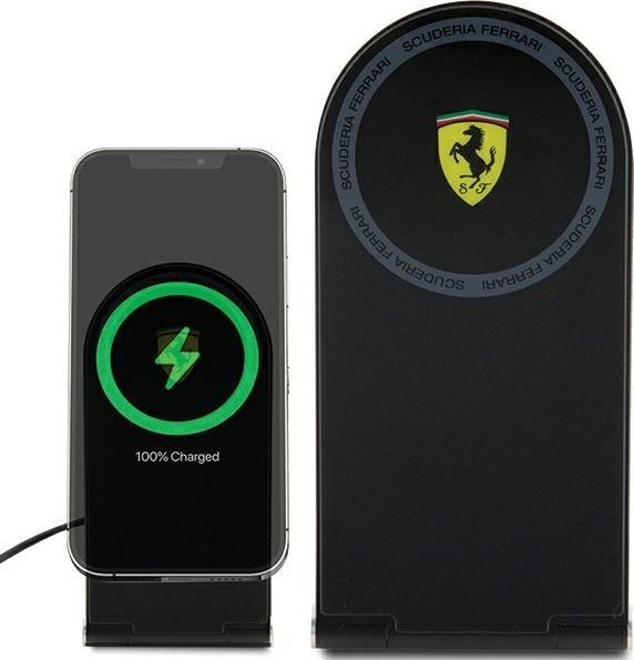 Karikues induktiv Ferrari MagSafe 2in1, 15W, i palosshëm, i zi
