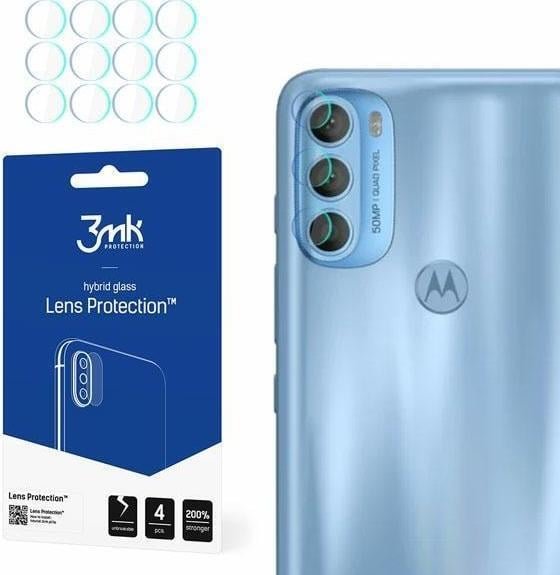 Mbrojtës kamere 3MK Lens Protect për Motorola Moto G71 5G, xham hibrid 0.2mm, set 4 copë, transparent