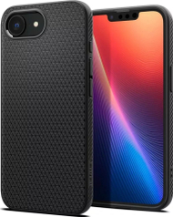 Футрола за телефон Spigen Liquid Air, за iPhone 16e, TPU, црна мат