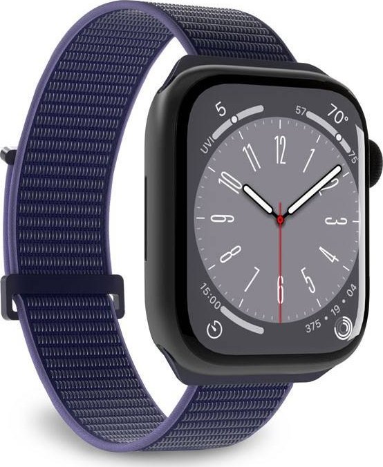 Rrip ore Puro Nylon Sport Apple Watch, 44 45 49mm, i kaltër navy