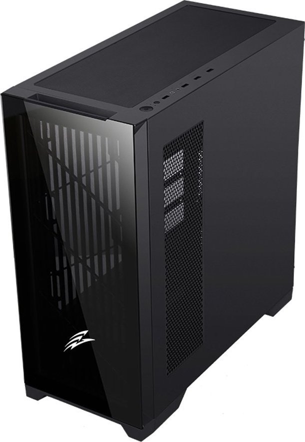 Kasë Evolveo Ptero Q2, e zezë, Midi Tower