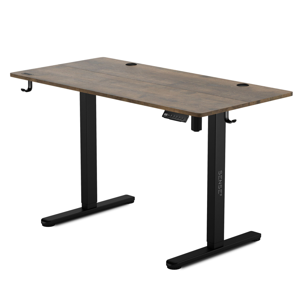 Tavolinë elektrike SENSE7 Nojo, 120cm x 60cm,e zezë/ druri