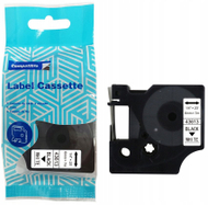 Rrip etiketues DYMO D1 43613, 6mm x 7m, tekst i zi në të bardhë