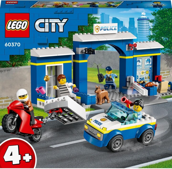 Set LEGO® City 60370 Police Station Chase, 172 pjesë