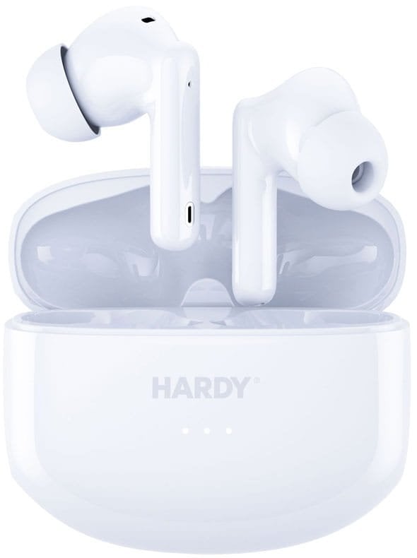 Безжични слушалки 3MK HARDY LifePods Pro, Bluetooth 5.3, ANC, бели