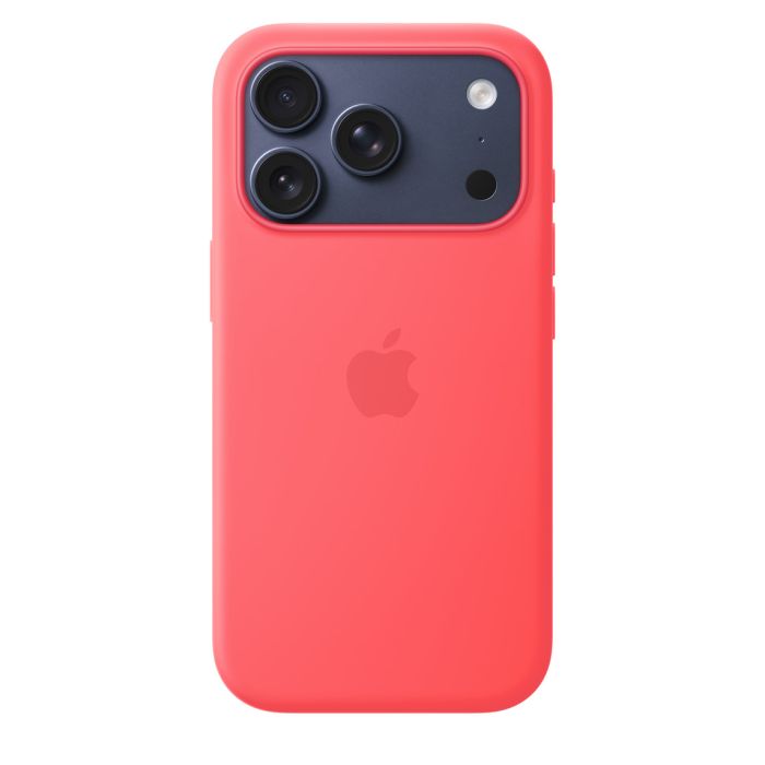 Apple iPhone 17 Pro Silicone Case with MagSafe, Bright Guava (SEASONAL)